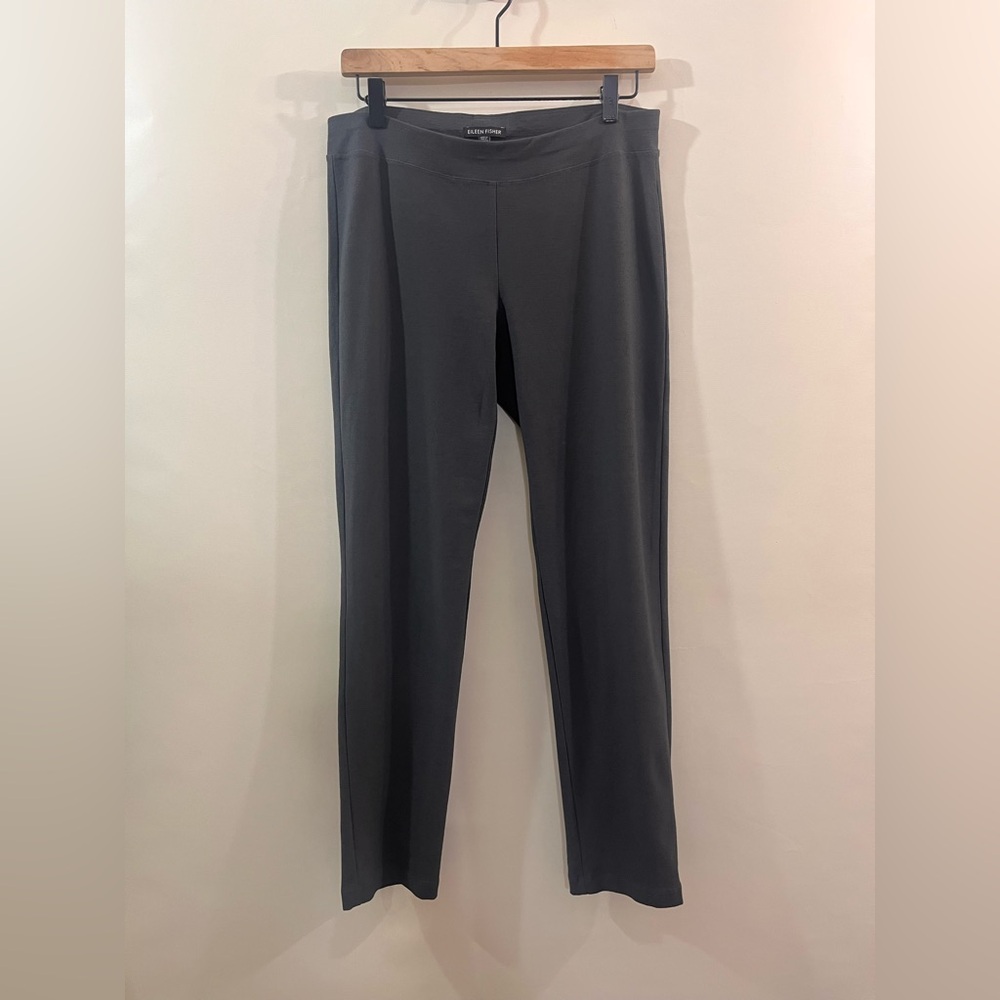 Eileen Fisher Washable Stretch Crepe Pull-on Pants Small S